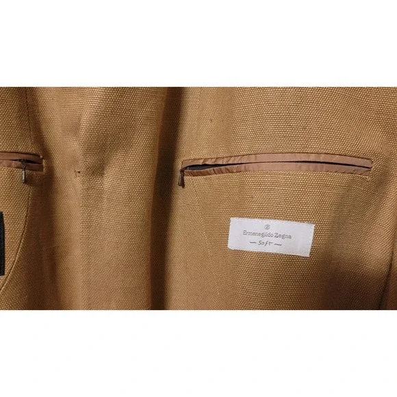 Ermenegildo Zegna Men's 54(46) Blazer Linen Silk Sport Coat Saks Fifth Avenue - Picture 8 of 9